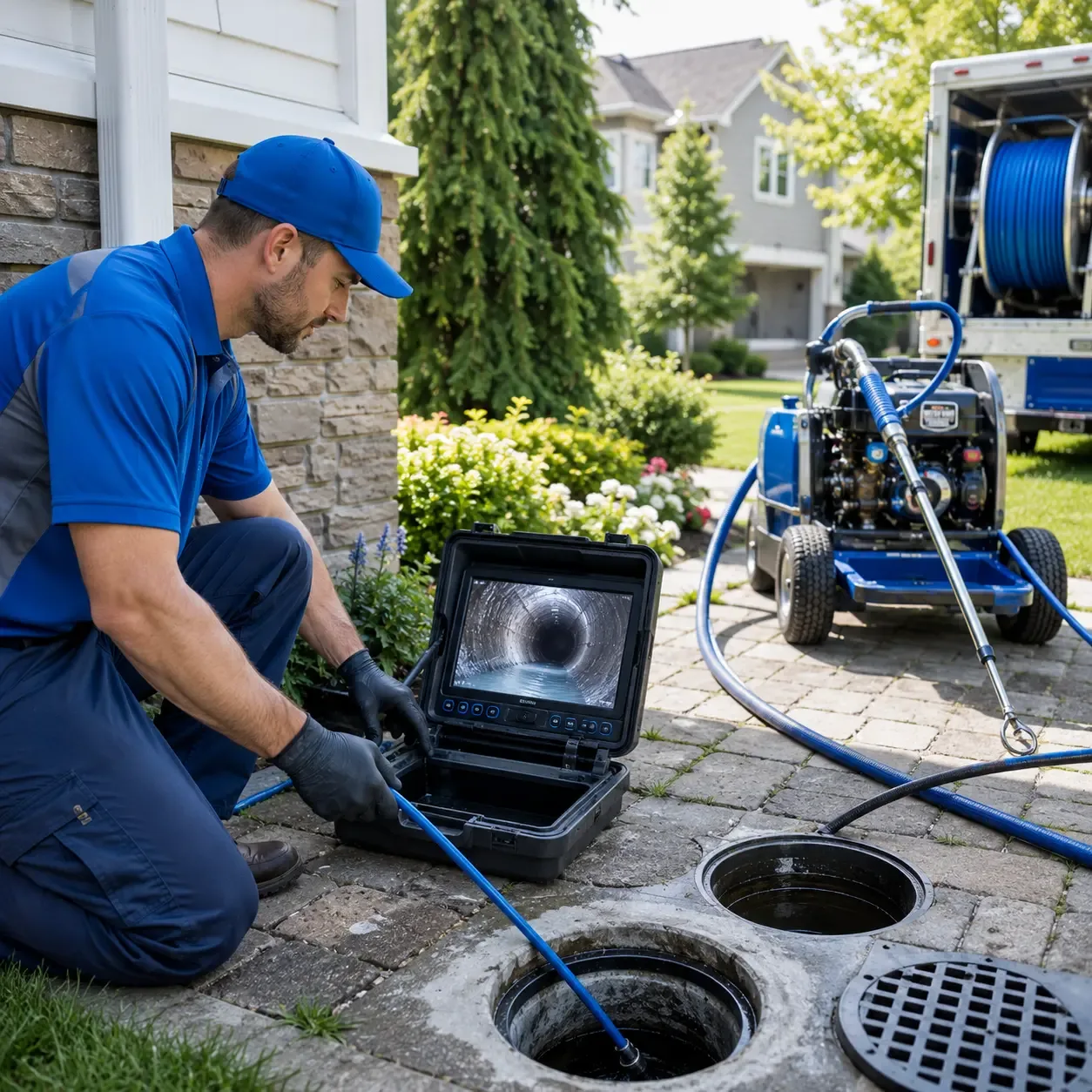 Outdoor drain cleaning professionals serving Bucks, AL