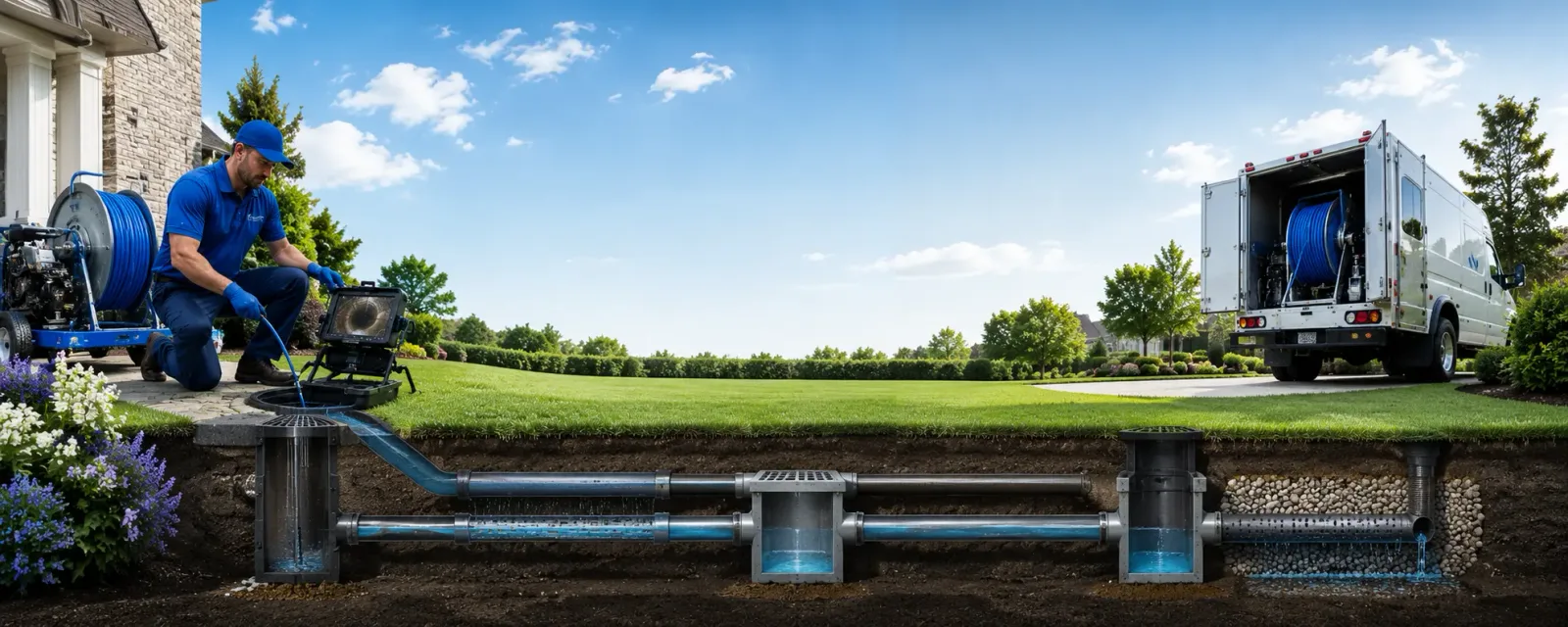 Outdoor drain cleaning information for Bucks, AL